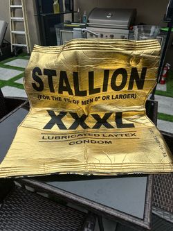 Stallion XXXL Giant Novelty Condom Wrapper