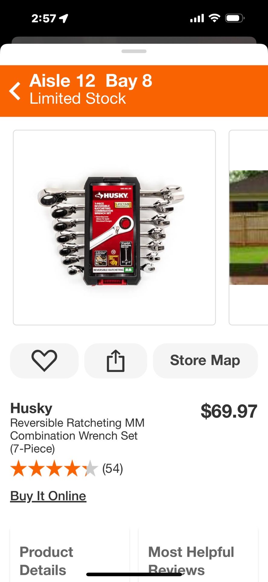 Husky Reversible Ratcheting MM Combination Wrench Set (7Piece) for