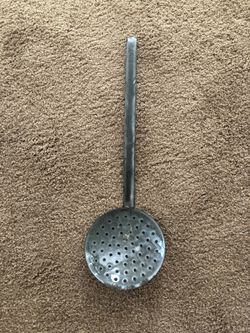 Antique Grey Granite Straining Ladle