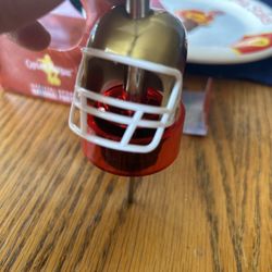 NFL Football Helmet Captain Morgan Bottle Pour Spout Signature Pourer-New In Box