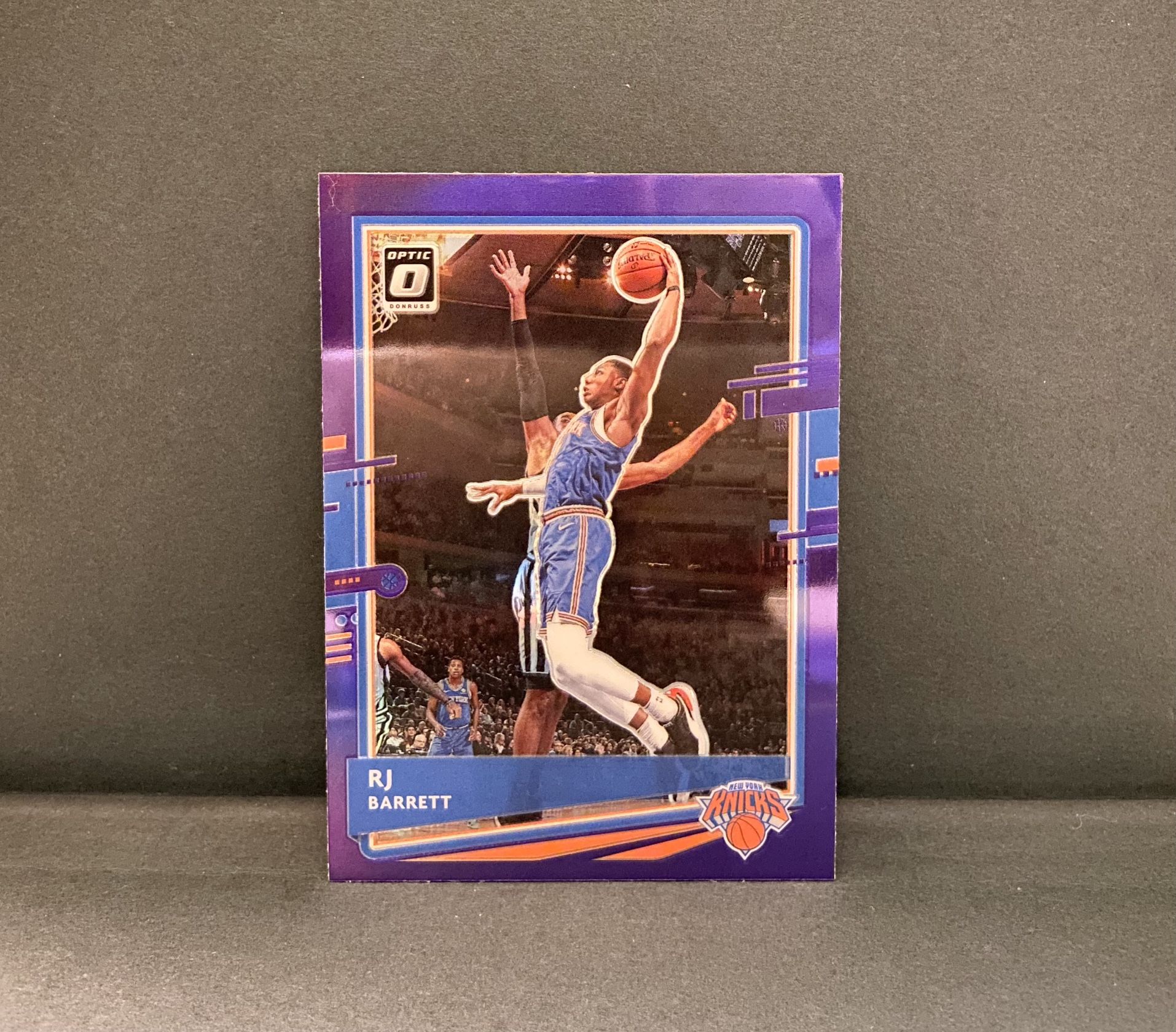 2020-21 Panini Donruss Optic RJ Barrett Purple Holo Prizm #62 New York Knicks 🔥