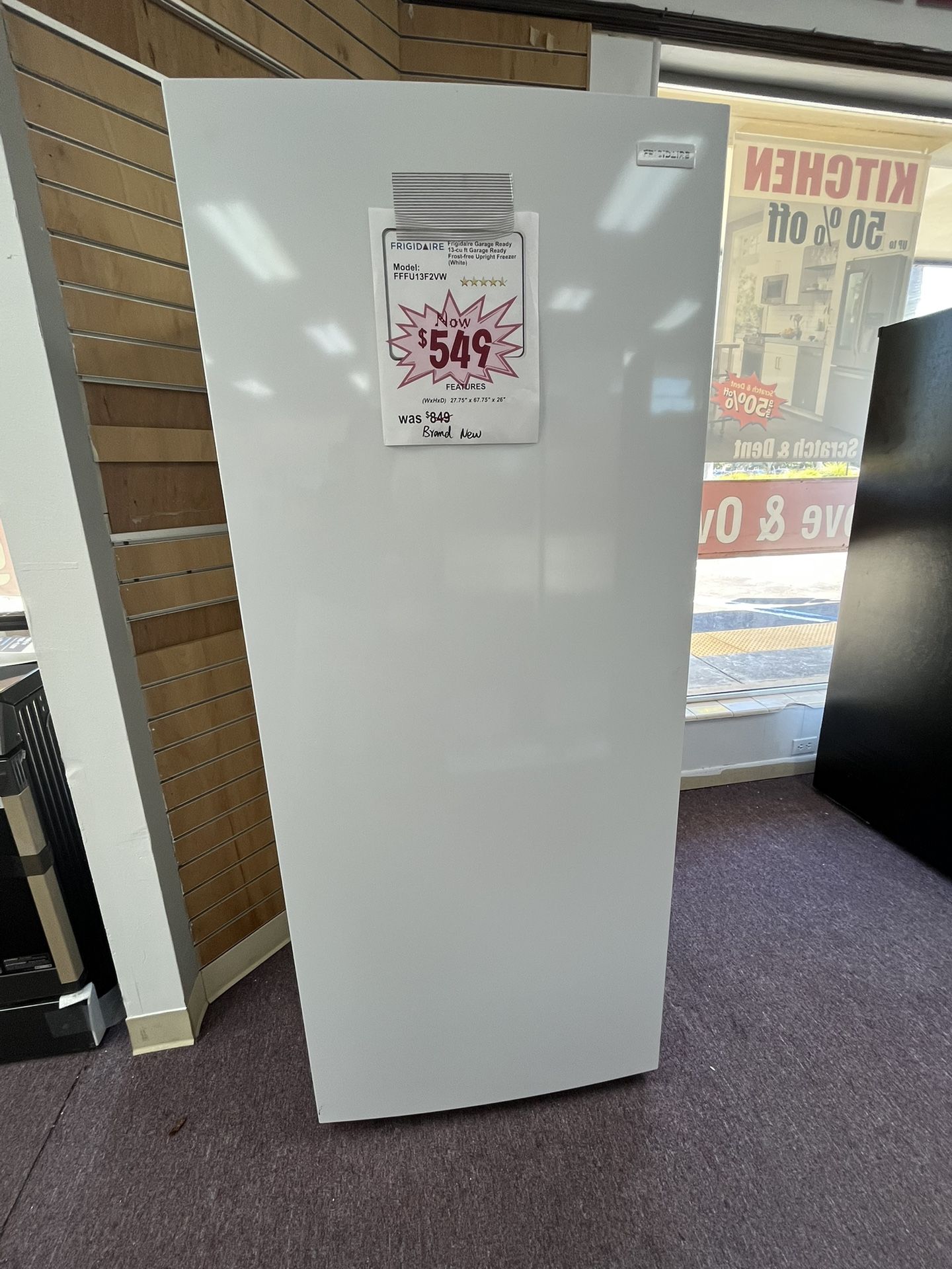 Frigidaire Garage Ready 13-cu ft Garage Ready Frost-free Upright Freezer (White)