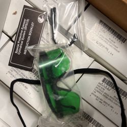 80 Pair Army Issued Green Lense Safety Glasses 