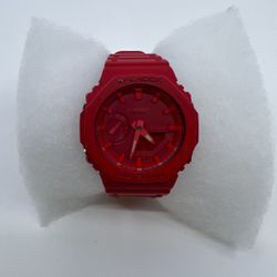 $100 Red Casio G Shock Analog Water Resistant Watch