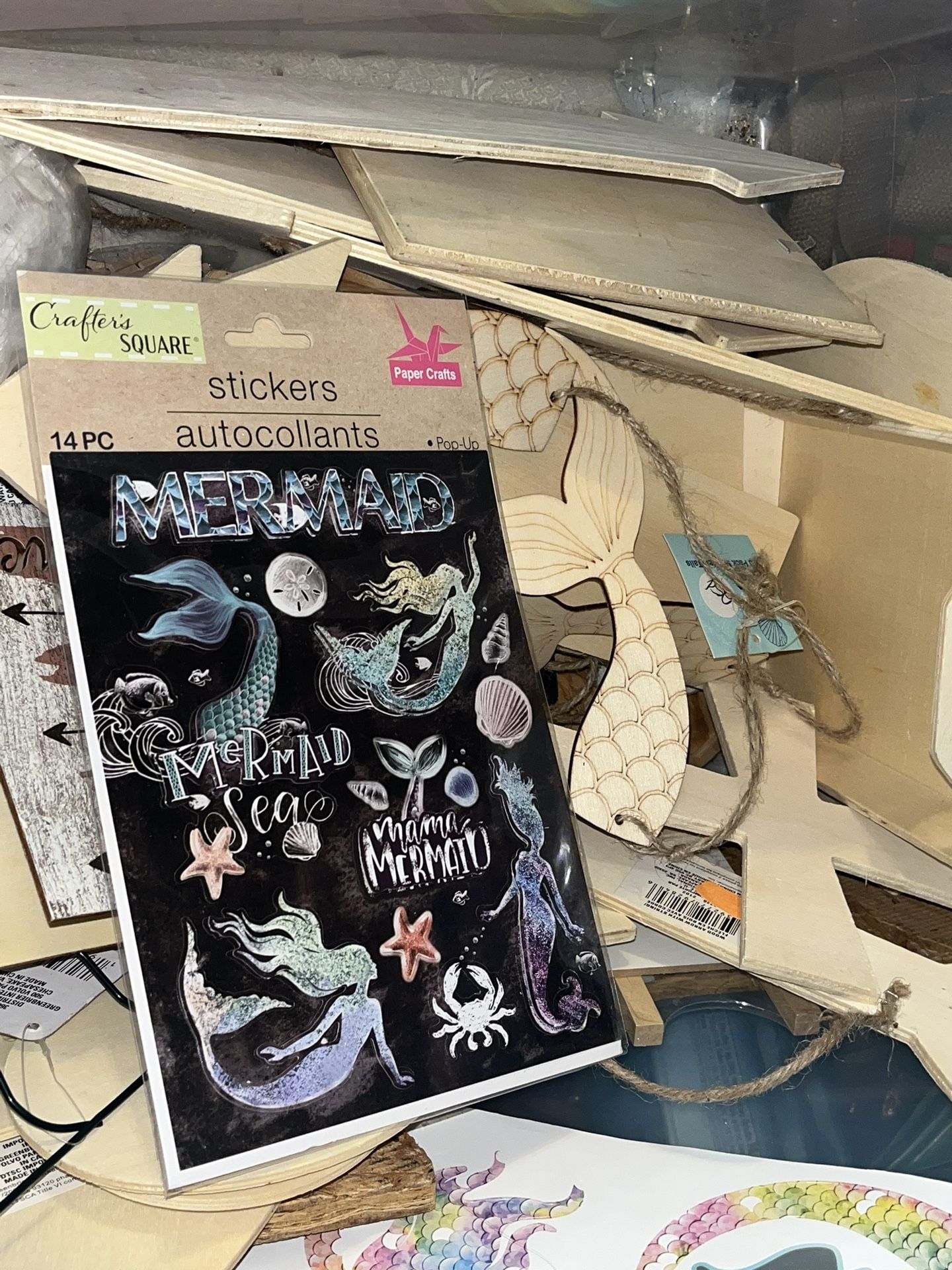 A Box Full Of Craft Wood