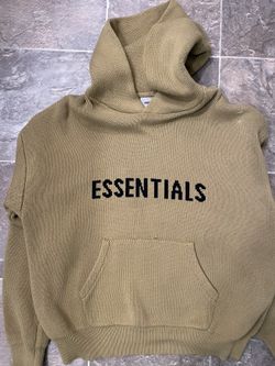 essentials knit hoodie