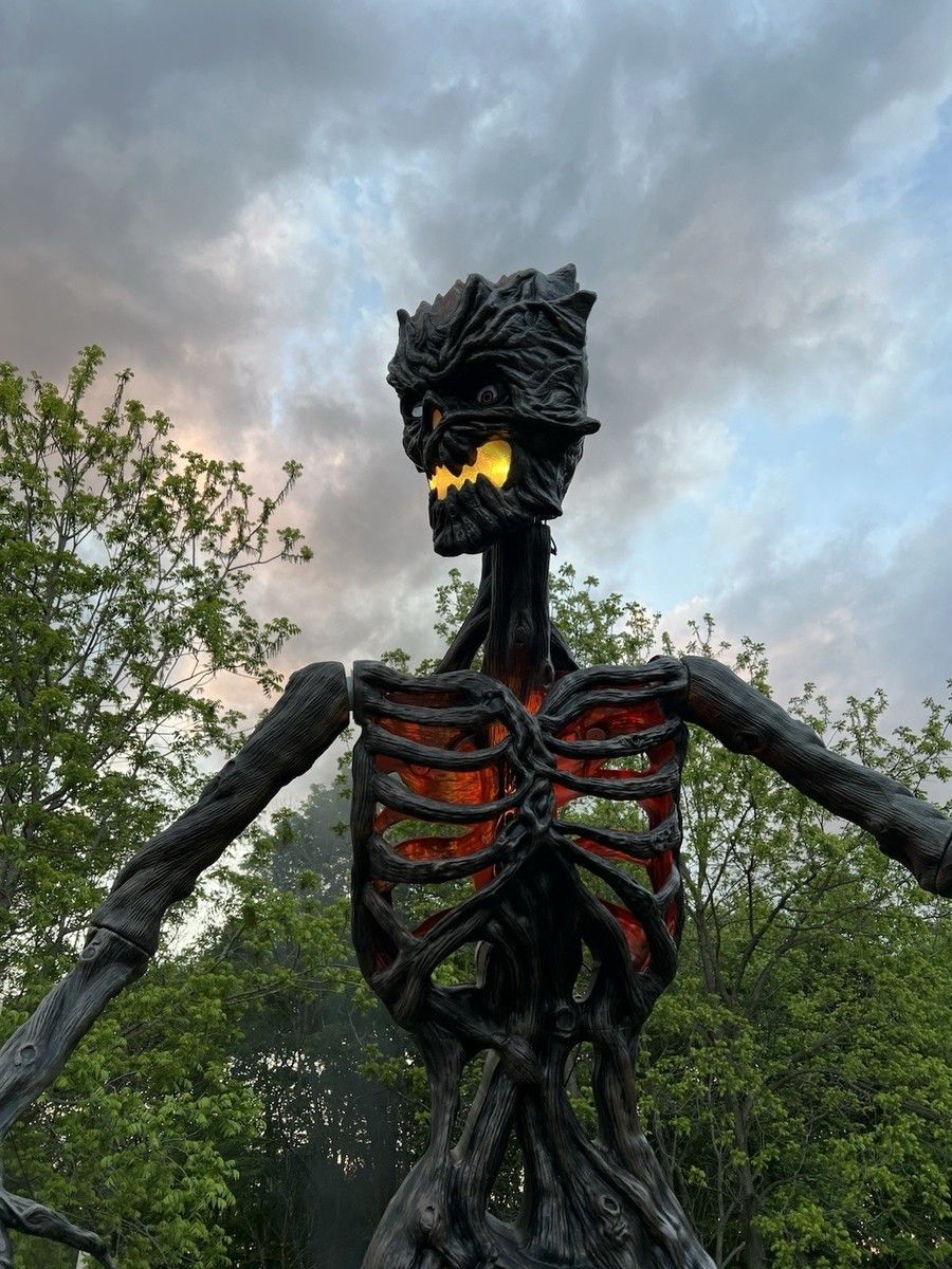 3 Halloween Giants ! Inferno Deadwood, Pumpking And Immortal Wearwolf Home Depot Halloween Animatronics 