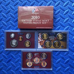 New 2010 Silver Proof US Mint Coin Set
