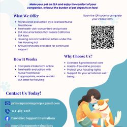 ESA Emotional support Animal 