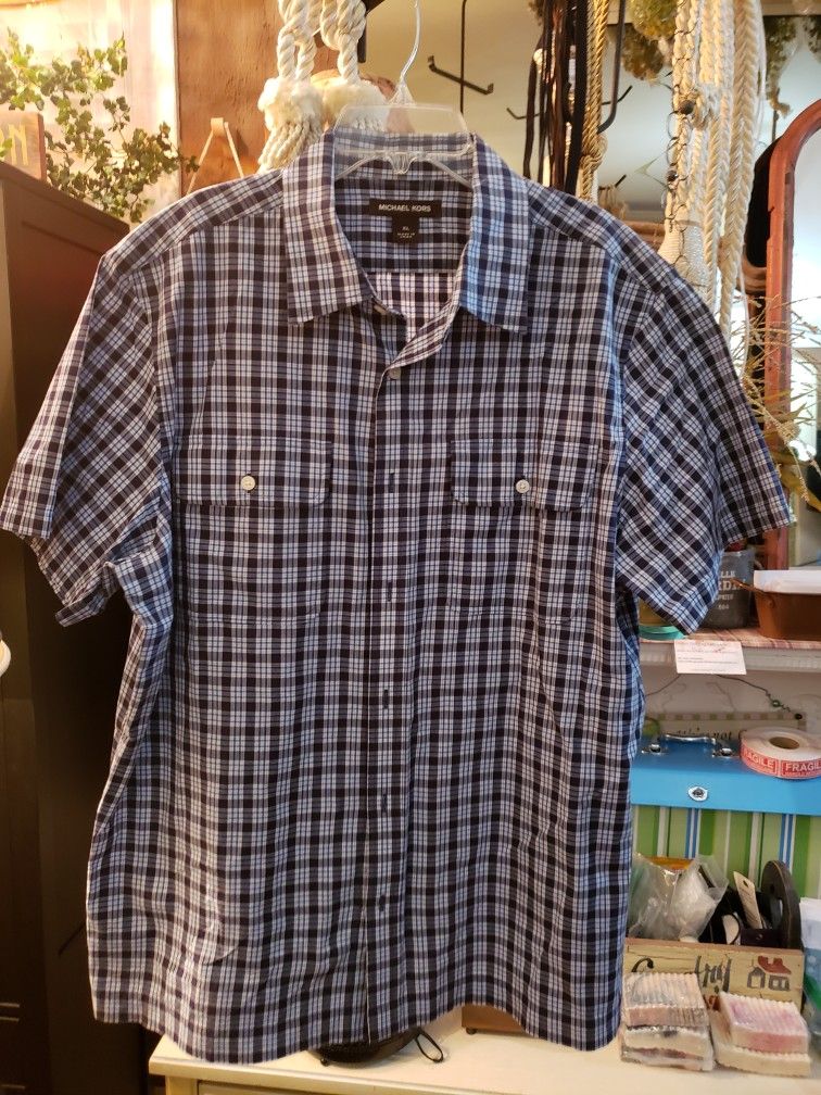 Mens XL MICHAEL KORS SHORT SLEEVE SHIRT