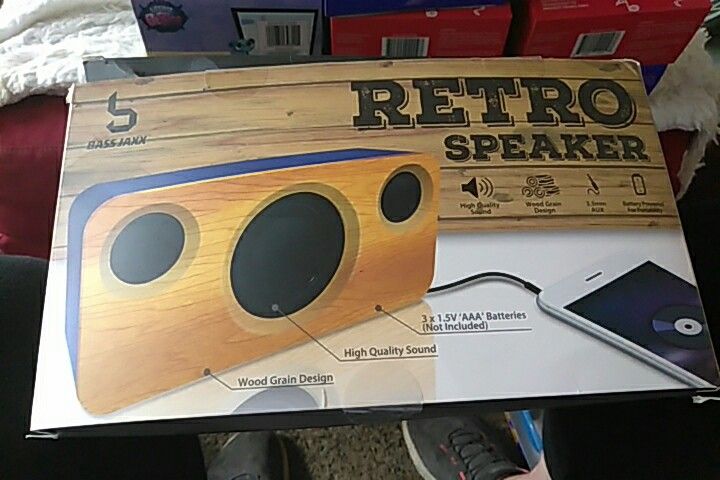 Retro speakers made by bass Jaxx