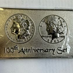 100th Anniversary Silver Morgan/Peace Tribute 