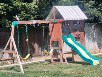 Kids Outdoor Playground Swing Set