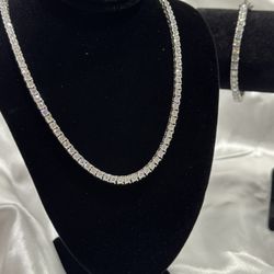 Diamond necklace, S925 silver necklace, Necklace, Silver Necklace, silver s925. 