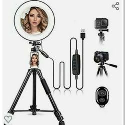 Brand New - 10 Inch Selfie Ring Light With 52" Tripod