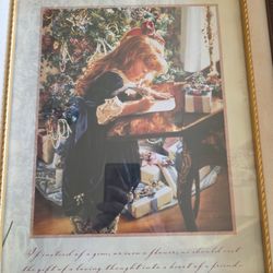 Glass Xmas Picture By Julia A. Fletcher Carney