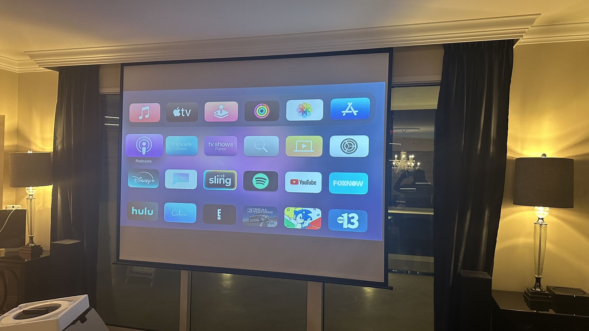 Tv Projector -wall Screen- Apple Tv