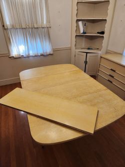 Dining Table - Drop Leaf Table - with 2 Chest Of Drawers 