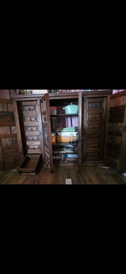 TV Hutch Solid Wood