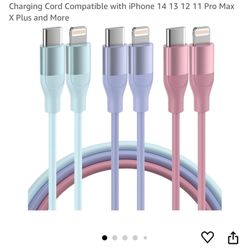 Apple USB C to Lightning Cable 3 Pack 6 FT MFi Certified iPhone Charger Fast Charging Type C to Lightning Cable Fast Charging Cord Compatible with iPh