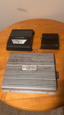 Lot of 3 Car Amplifiers Alpine Jensen Eclipse