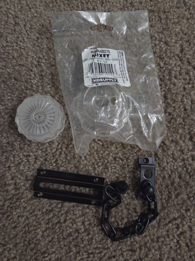 Temperature Shower Handle, Clear
and Door Lock