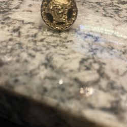 Versace 18k Gold Plated Solid Ring