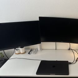Two Computer Monitors (Available Individually As Well)