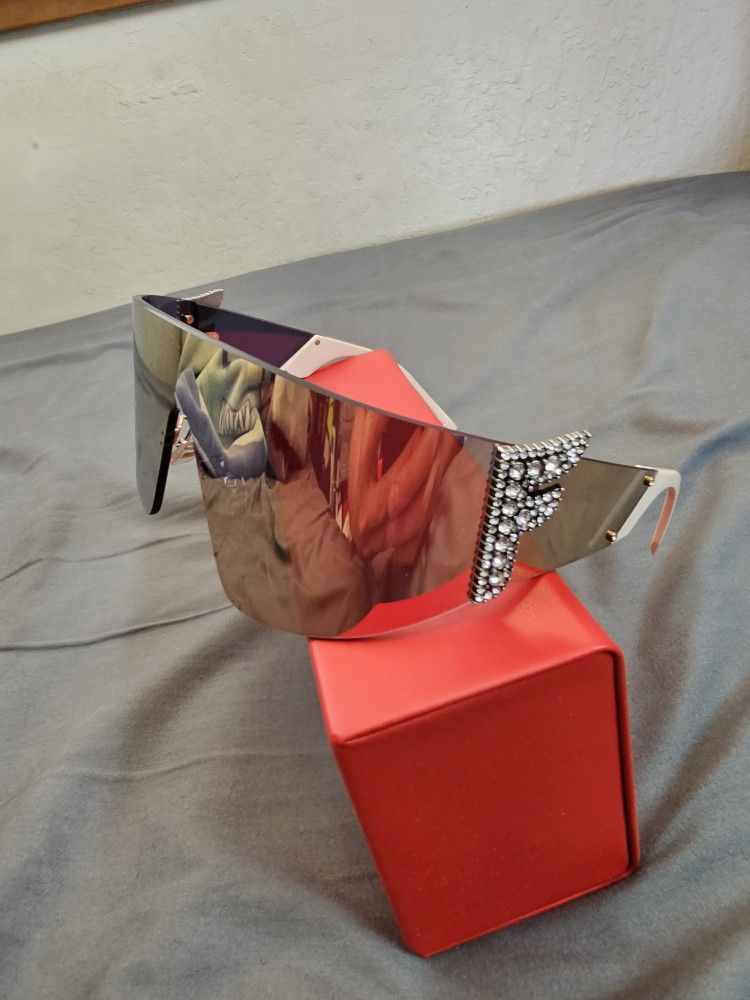 New Fendi Rose Gold Women Sunglasses