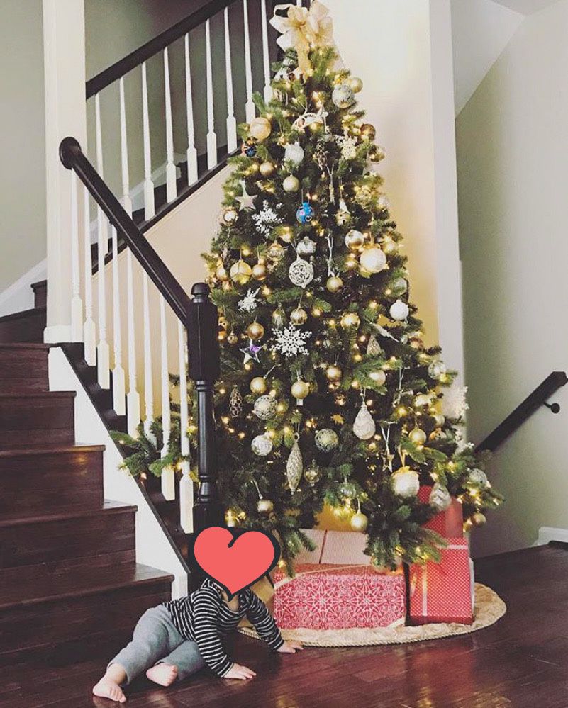 Martha Stewart Artificial Pre-Lit Christmas Tree, 7.5’, $100