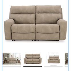 Next-Gen DuraPella Performance Fabric 2-Piece Dual Power Reclining Modular Loveseat 