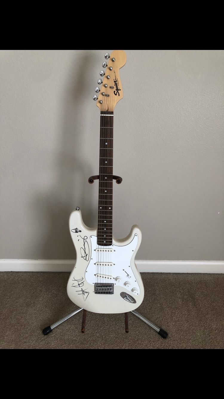 Autographed Guitar By Good Charlotte 