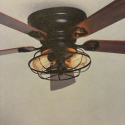 Contemporary ceiling fan.