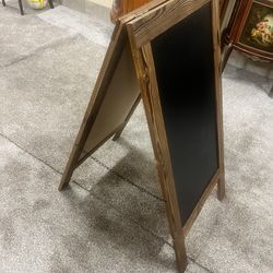 A-Frame Chalkboard Sign, Freestanding Double Sided