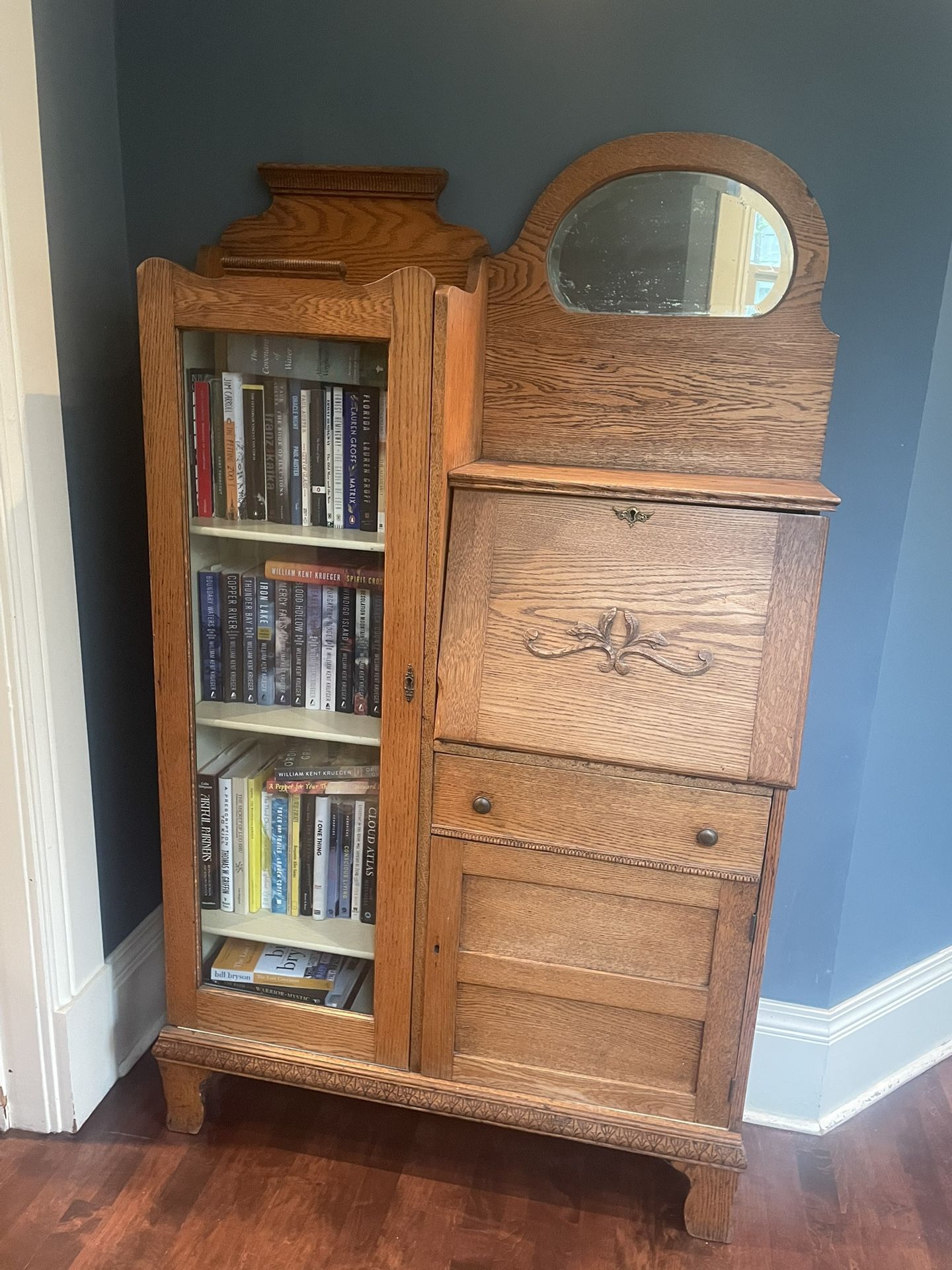 Antique Secretary Display Case Hutch OFFERS ACCEPTED