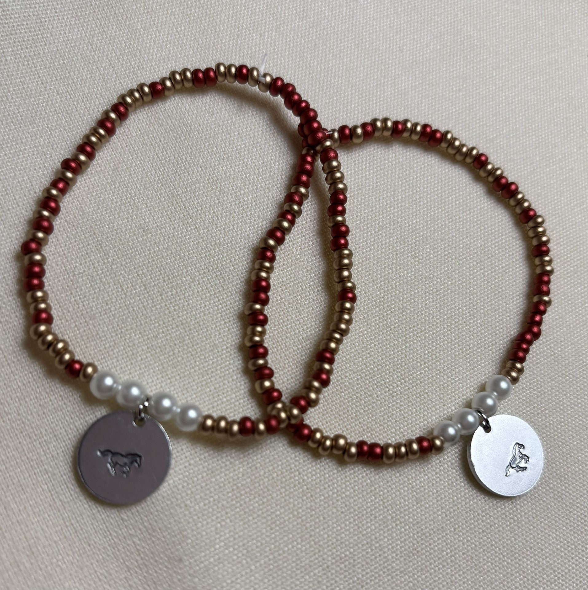Bracelet With Horse Stamped Charm