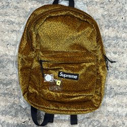 Supreme leopard backpack