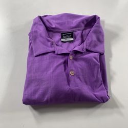 Nike Dri-FIT Polo Shirt Mens Large Purple Golf Athletic Performance