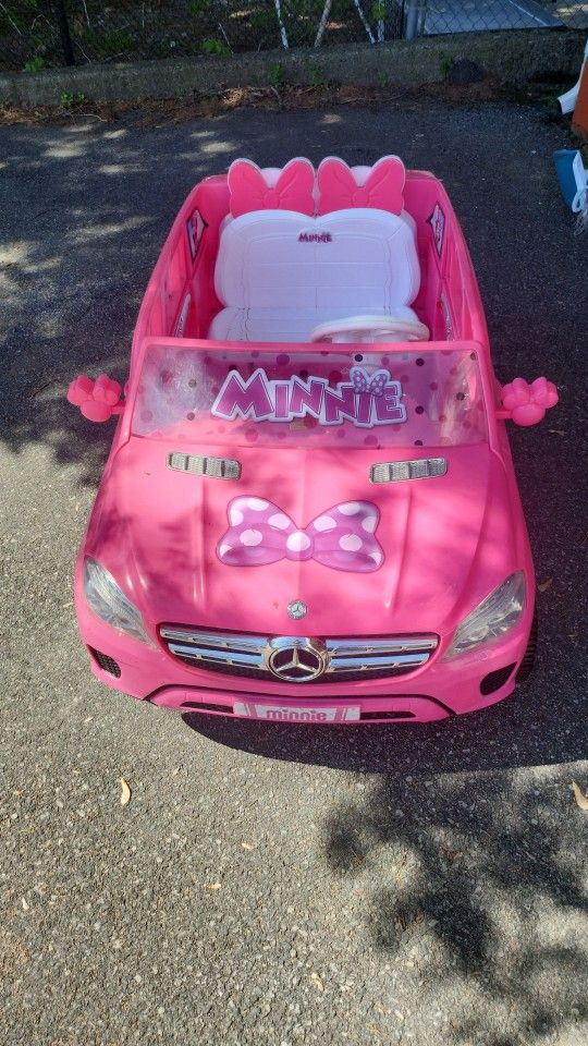 Pink Minnie Mouse Car Live Action Toy