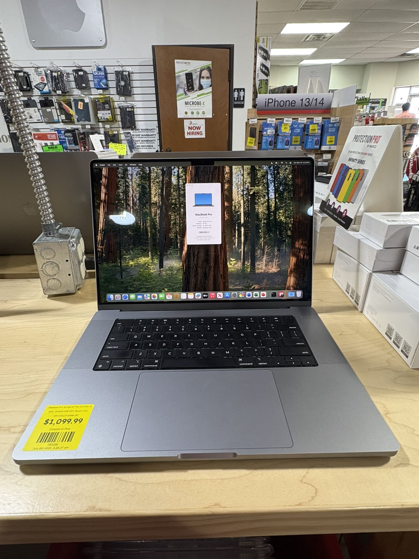 Macbook Pro 16 inch M1 Pro 10 CPU/16 GPU 16GB/512GB 2021 Space Gray