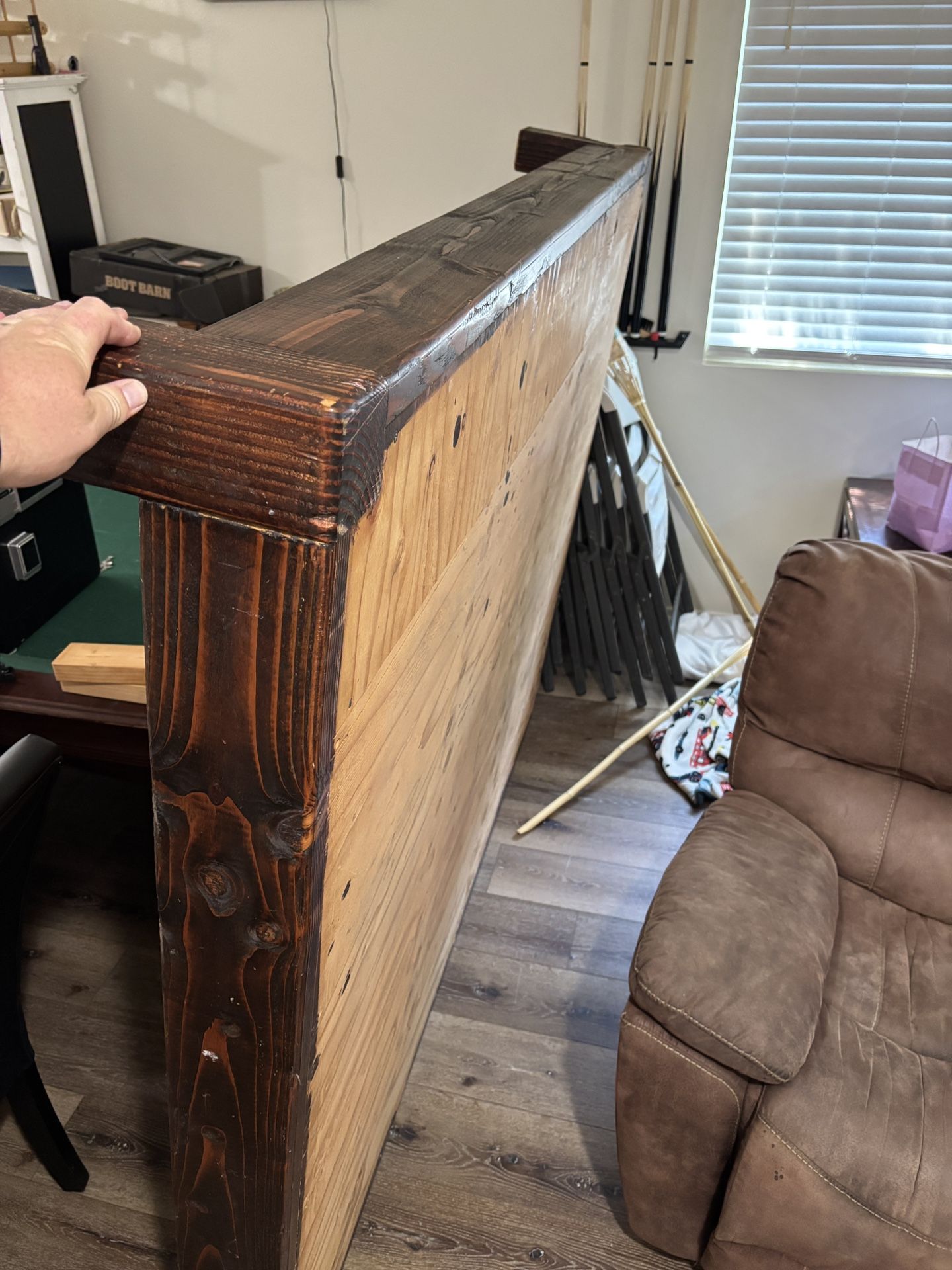 Handmade Queen Wood Bed frame