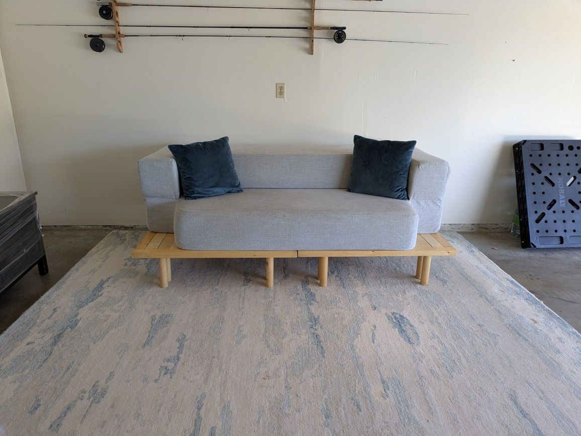 CouchBed Memory-Foam Queen Mattress & Platform