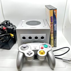 Nintendo Gamecube Console DOL-101 Platinum Silver w Controller - Tested