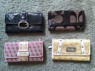 Womans wallets guess, coach, xoxo