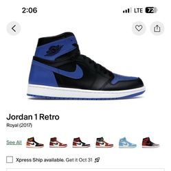 Jordan 1 Royal Blue