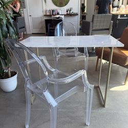 Small Table / Desk & 2 Chairs 
