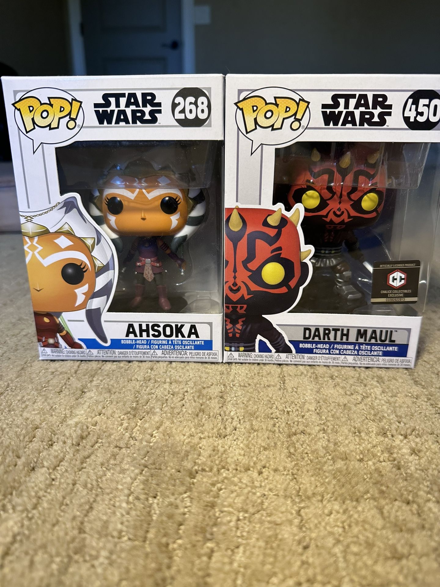 Funko pop star wars bundle Ashoka & Darth Mauls