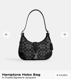 Coach crystal signature hamptons bag