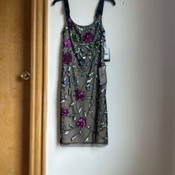 Adrianna Papell Sequined Cocktail Dress