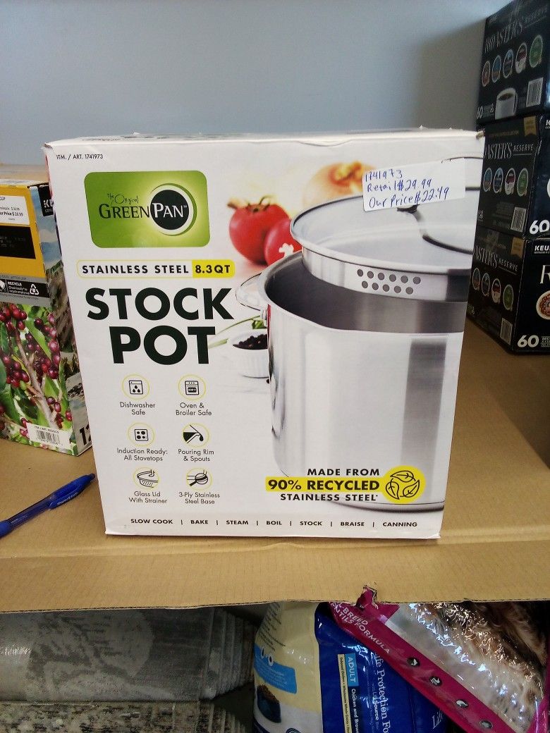 Green Pan Stock Pot